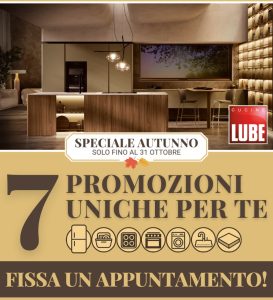 Speciale Autunno da Lube: promozioni imperdibili fino al 31 ottobre! 1 speciale autunno da lube e1760699235326